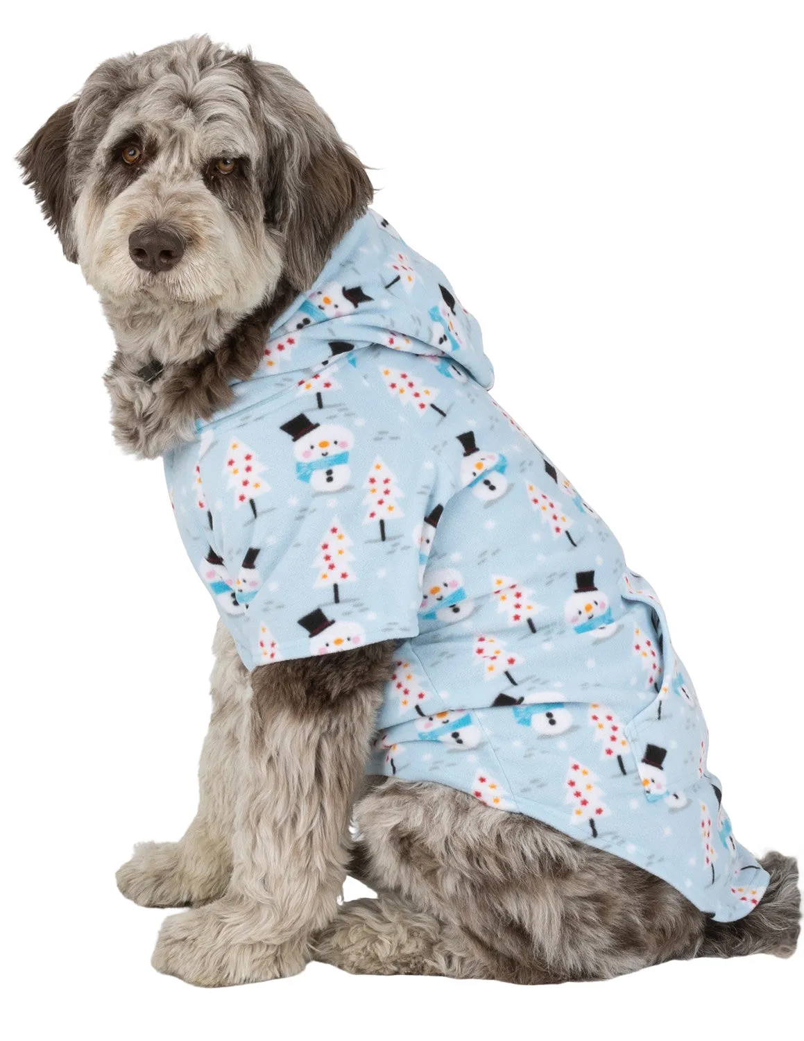 Frosty Winter Pet Pjs Fleece Hoodie