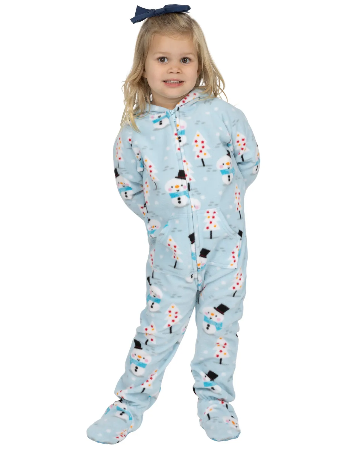 Frosty Winter Toddler Hoodie Fleece Onesie