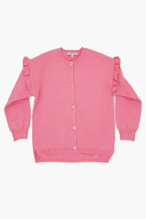 Girls Cardigan Lili Gaufrette California Blush (Size 3 left)