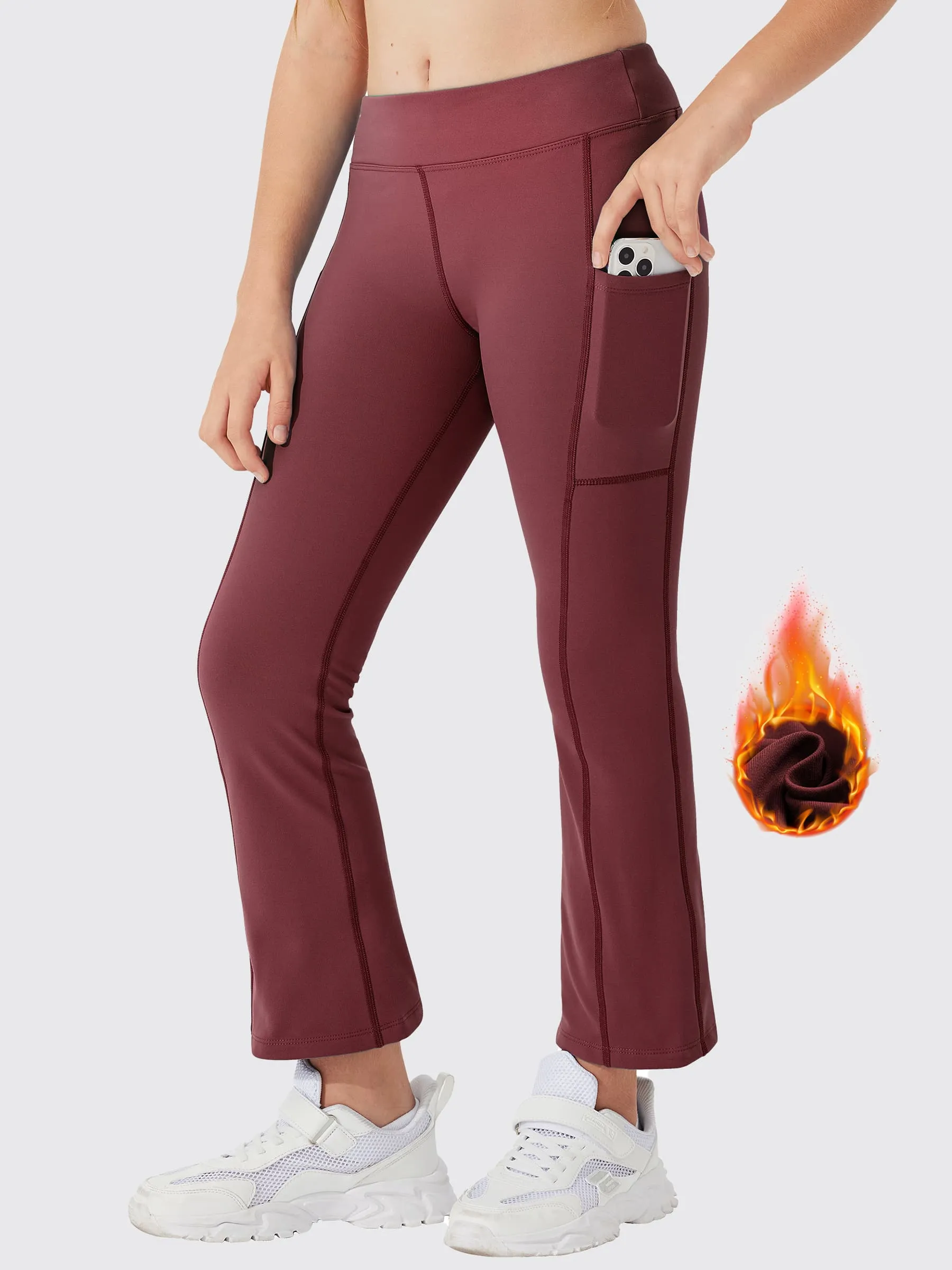 Girls' Thermal Mini-Flared Pants