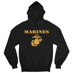 Gold Vintage Marines Hoodie