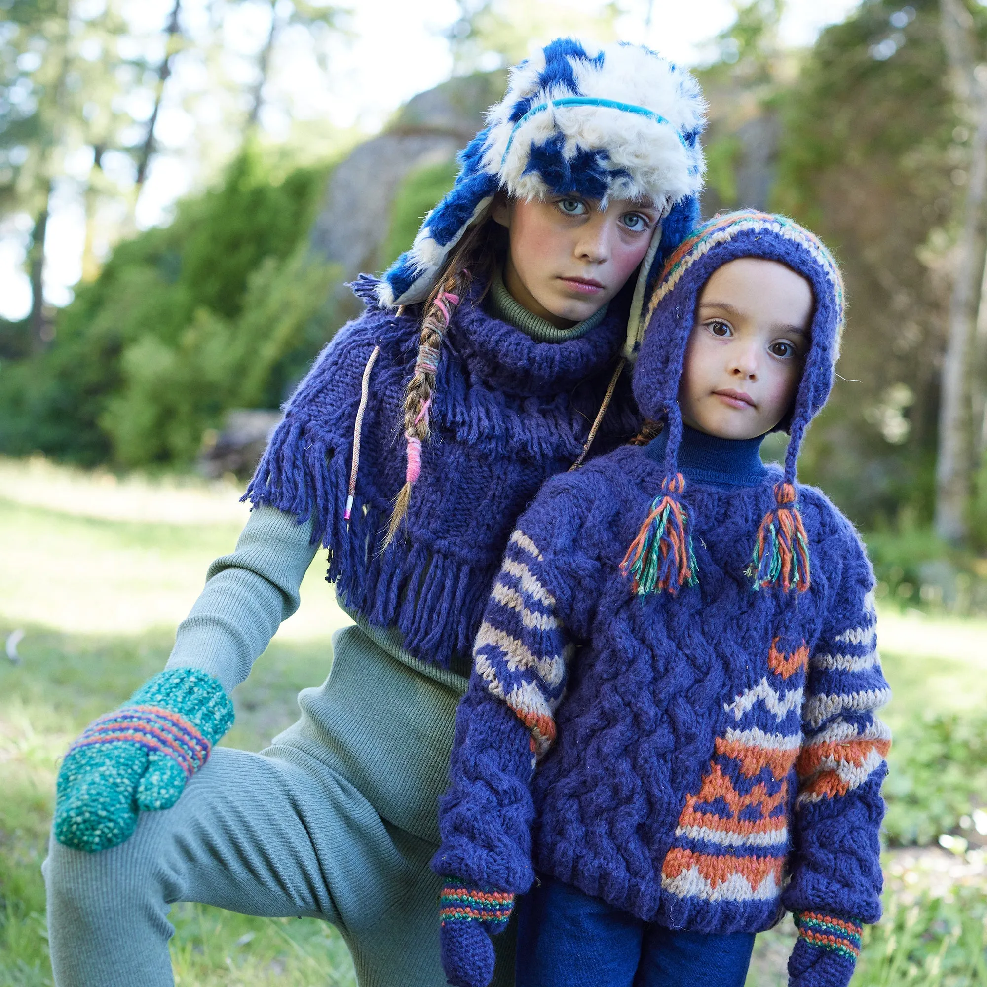 HAND KNIT FRINGE SHRUG