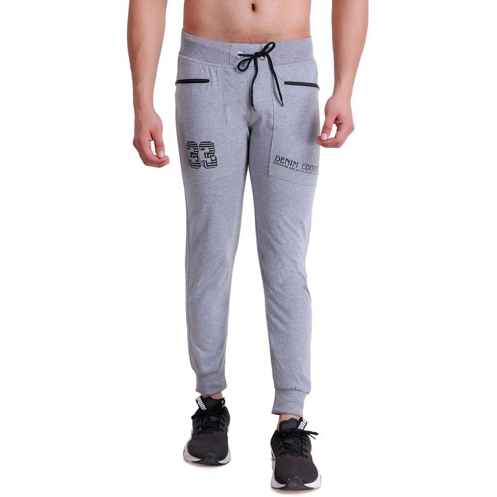 HiFlyers Mens Slimfit Track Pants (Grey)