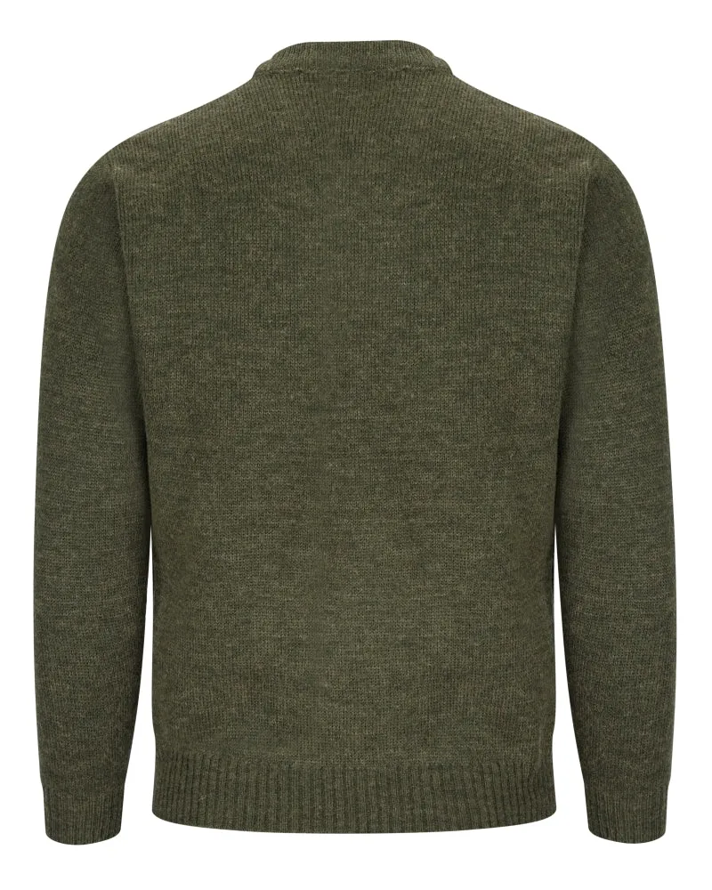 Hoggs of Fife Melrose V Neck Pullover Loden