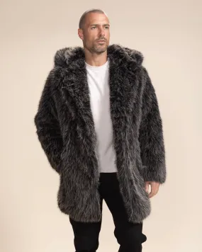 Hooded Men's Faux Fur Coat | Mackenzie River Wolf