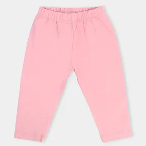 Infant Girls Lycra Jersey Basic Tights- Pink