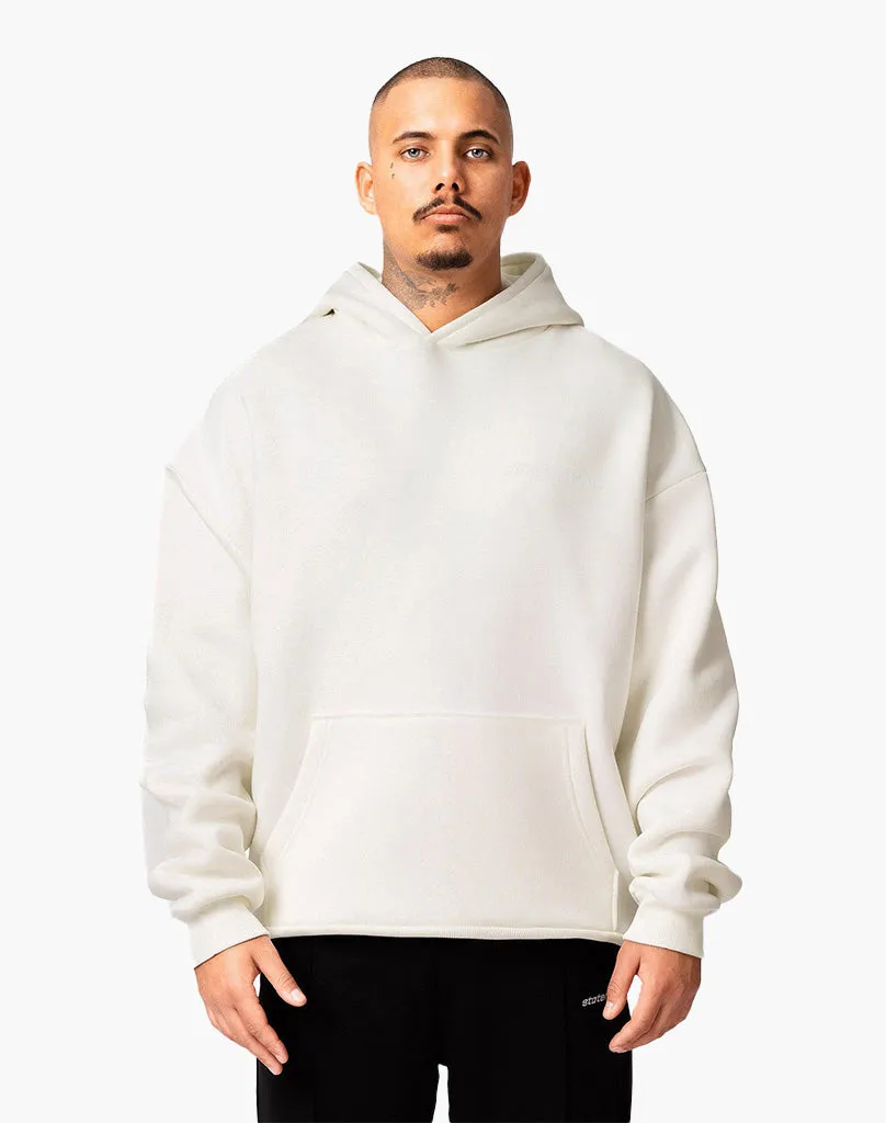 INITIAL HOODIE (CREAM WHITE)