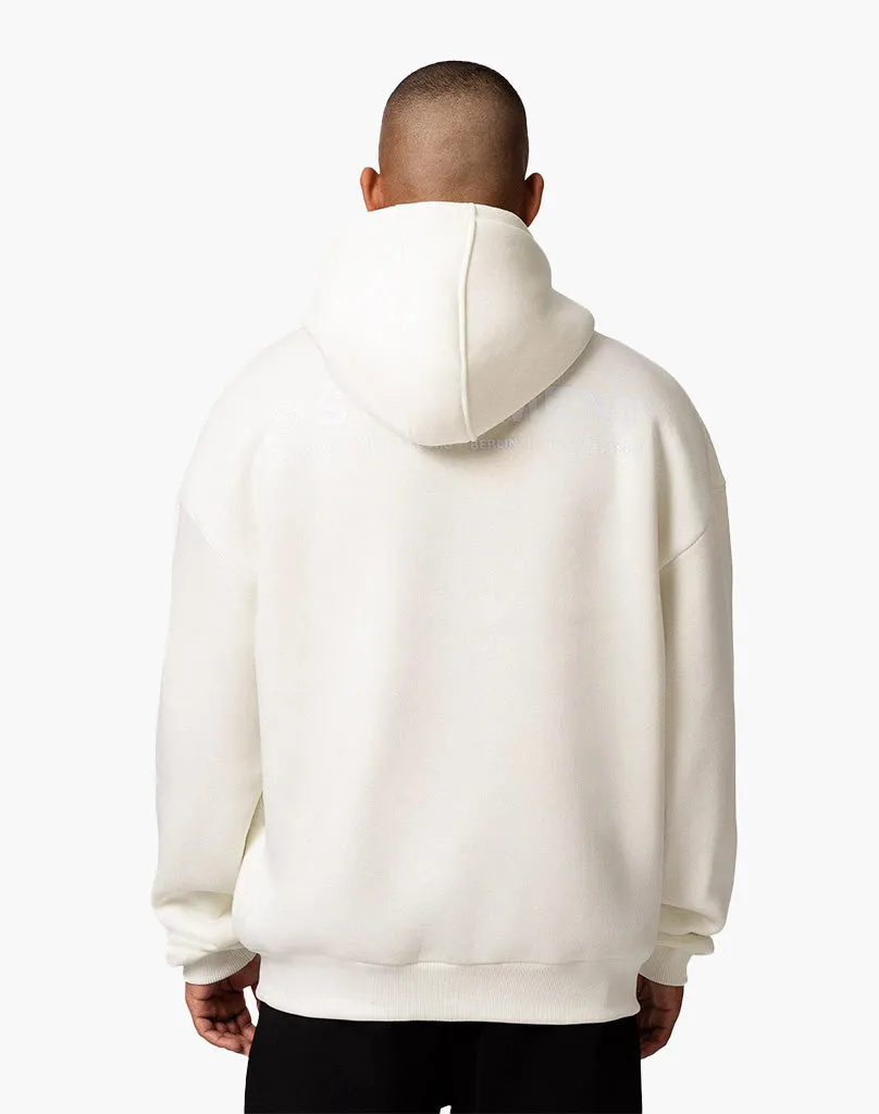 INITIAL HOODIE (CREAM WHITE)