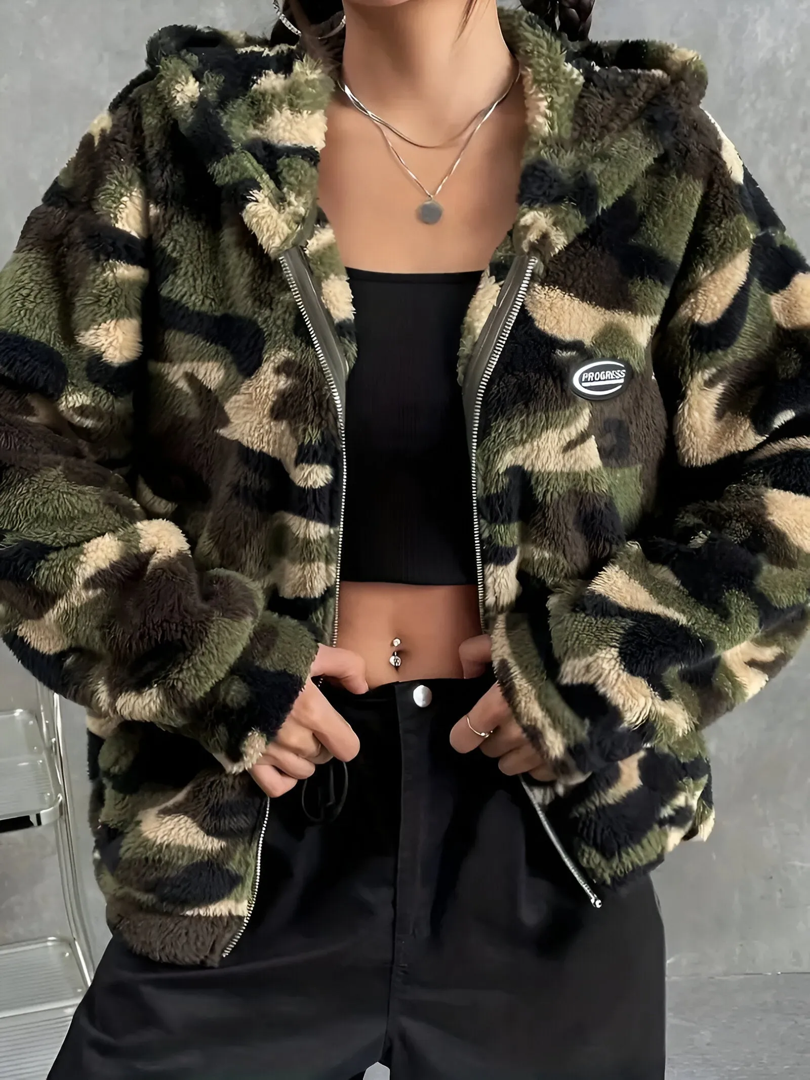 Ivyshape | Cozy & Stylish Camouflage Hoodie