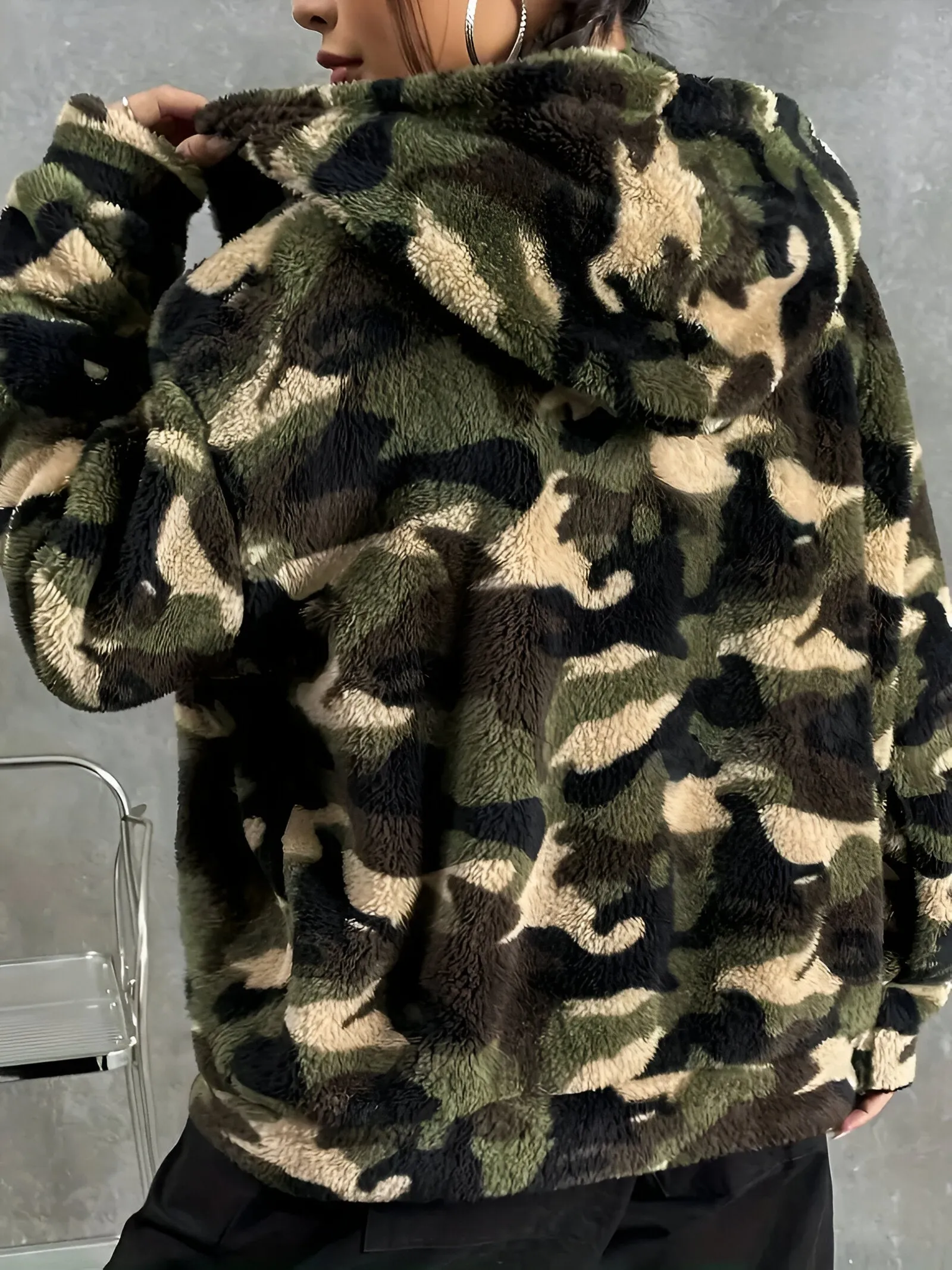 Ivyshape | Cozy & Stylish Camouflage Hoodie