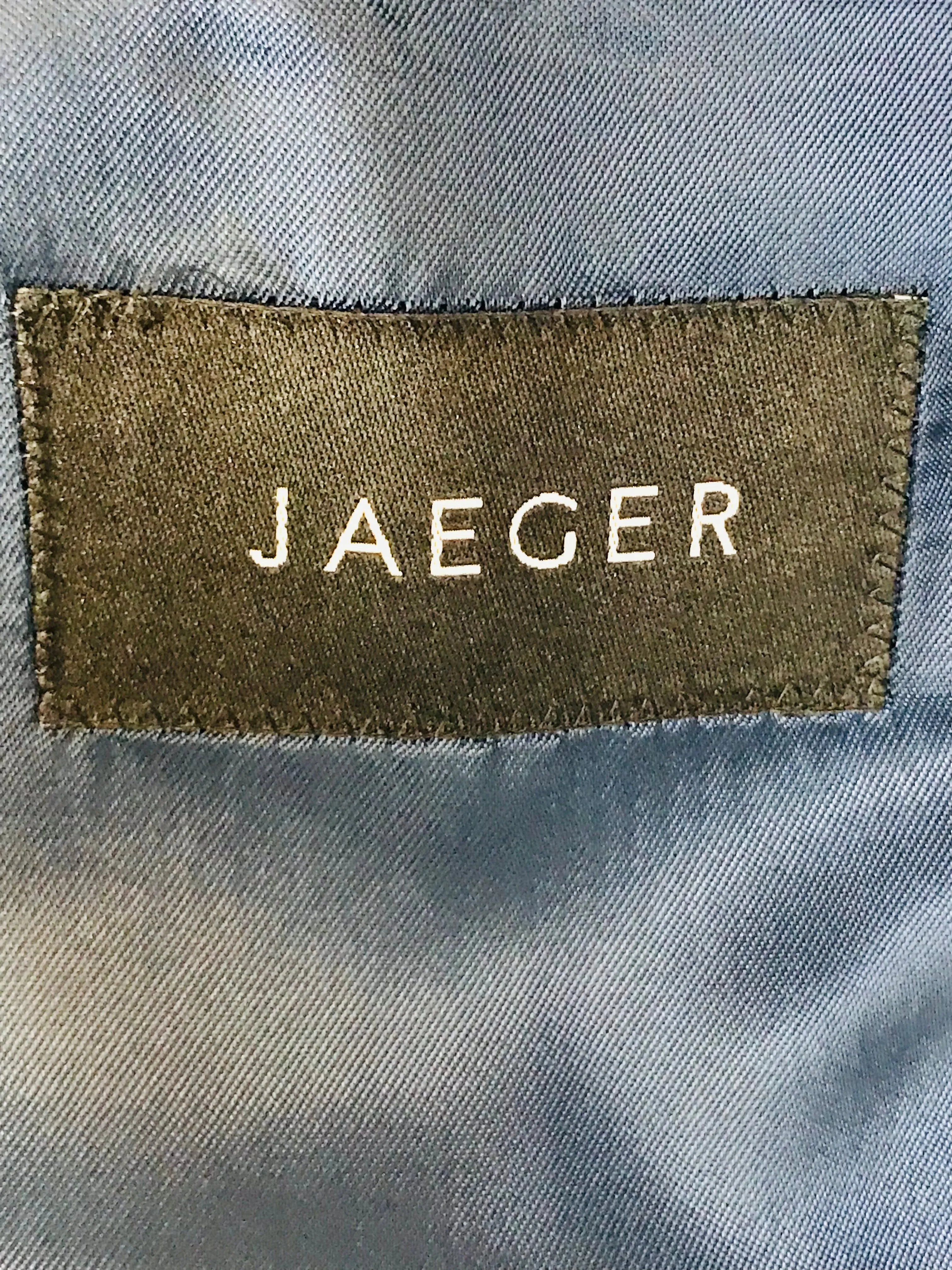 Jaeger Men's Wool Smart Blazer Jacket | 42 | Blue