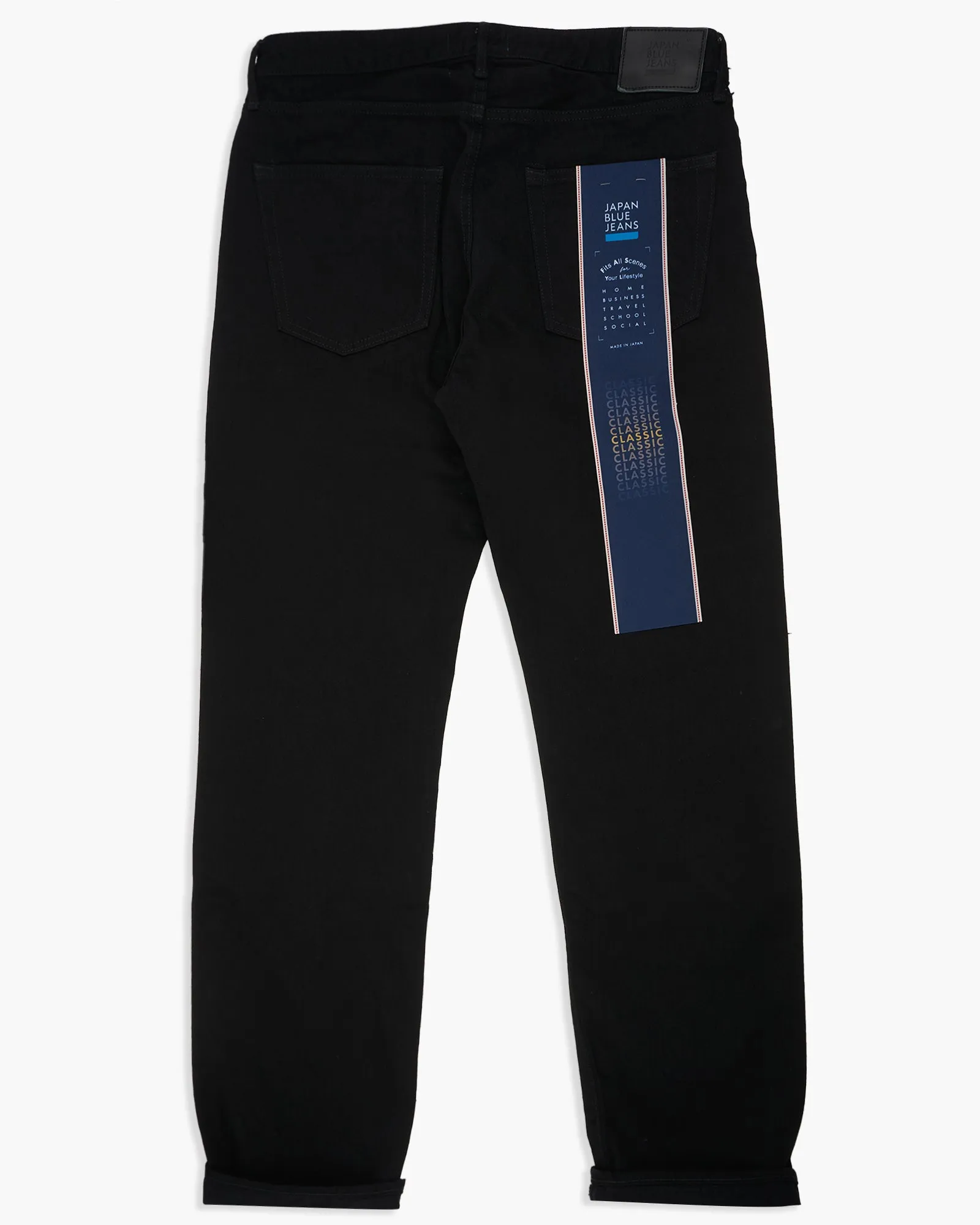 Japan Blue J414 Classic Straight 14oz Black Selvedge Mens Jeans - Black