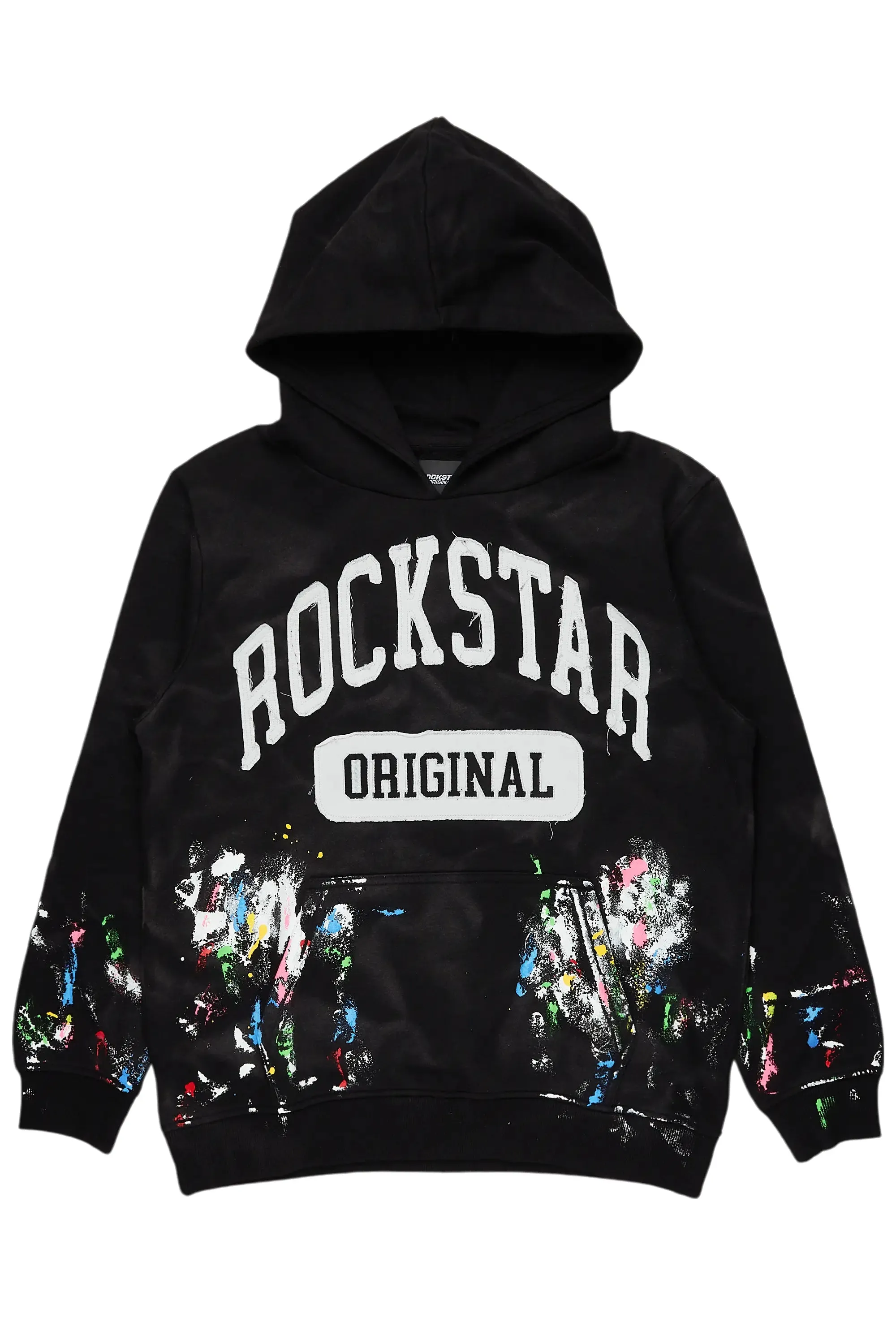 Karlo Black Graphic Painter Hoodie