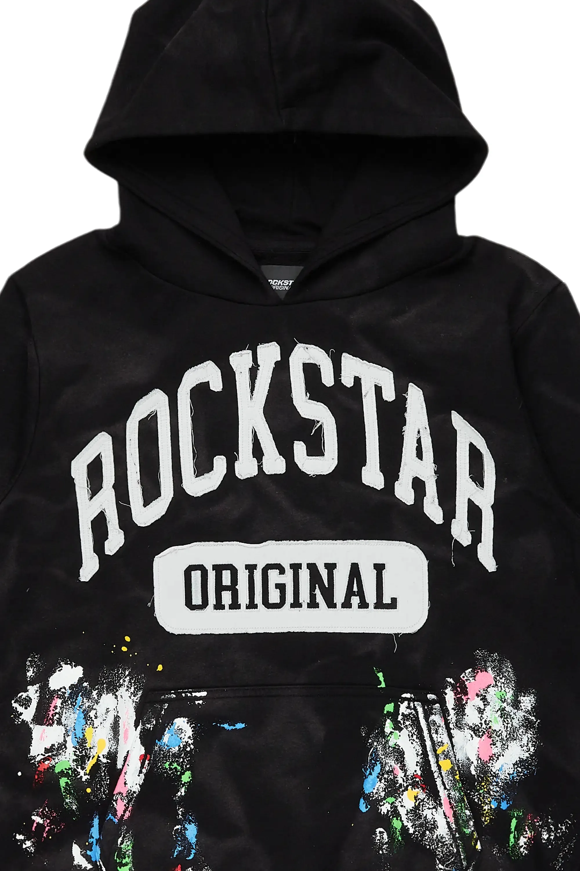 Karlo Black Graphic Painter Hoodie