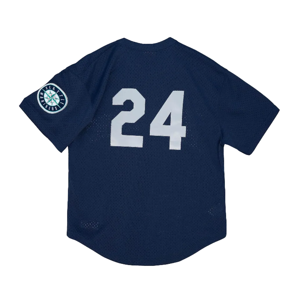 Kid's Authentic Ken Griffey Jr Seattle Mariners 1995 Pullover Jersey