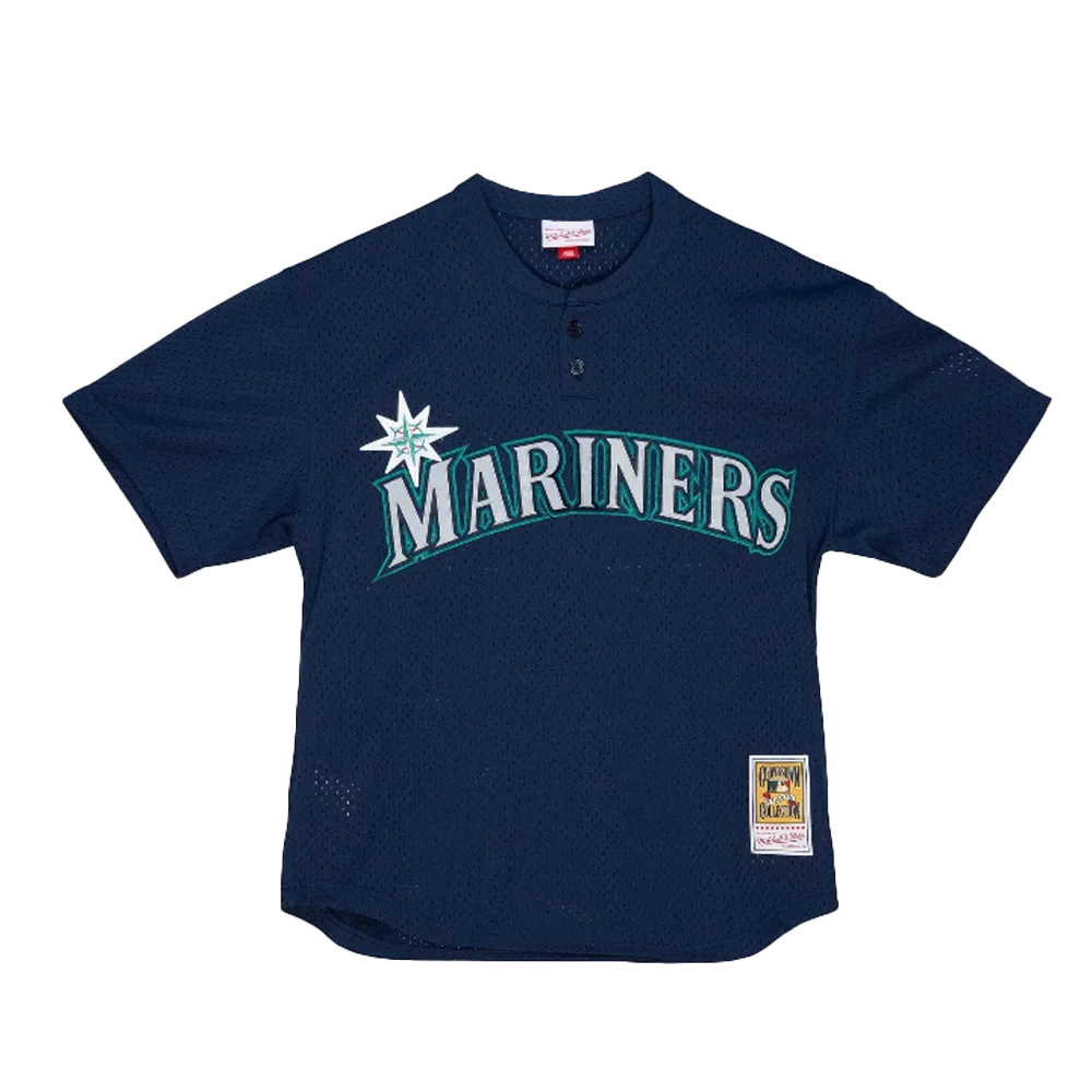 Kid's Authentic Ken Griffey Jr Seattle Mariners 1995 Pullover Jersey