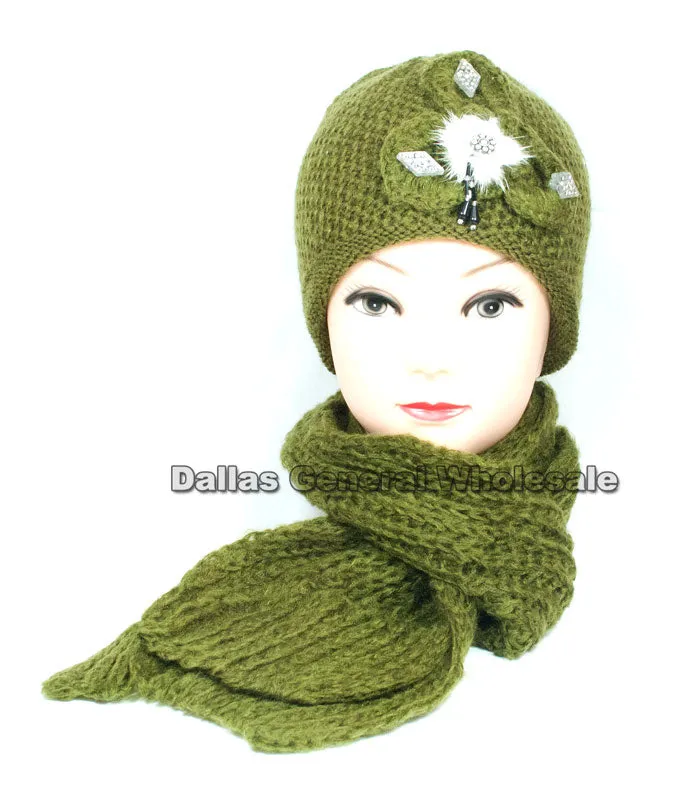 Ladies Beanie and Scarf Set Wholesale