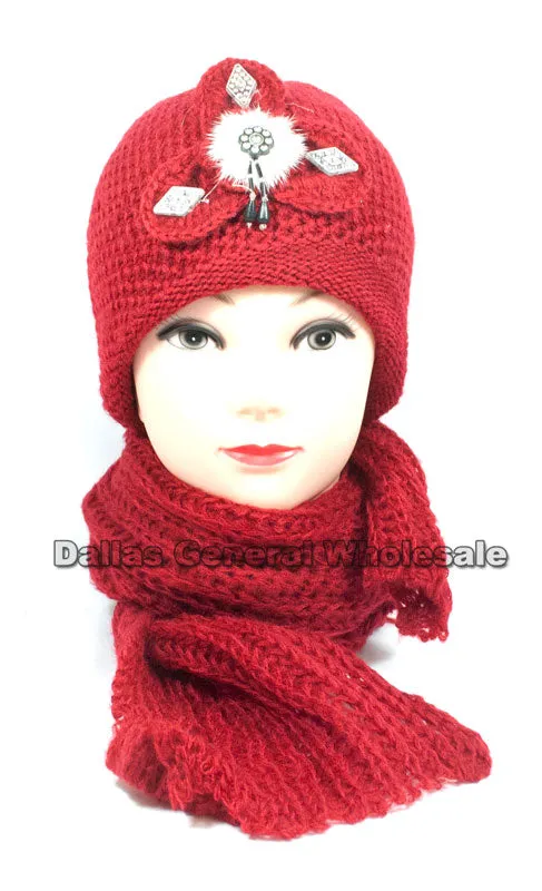 Ladies Beanie and Scarf Set Wholesale