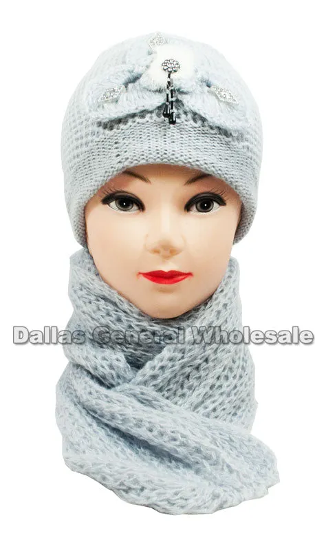 Ladies Beanie and Scarf Set Wholesale