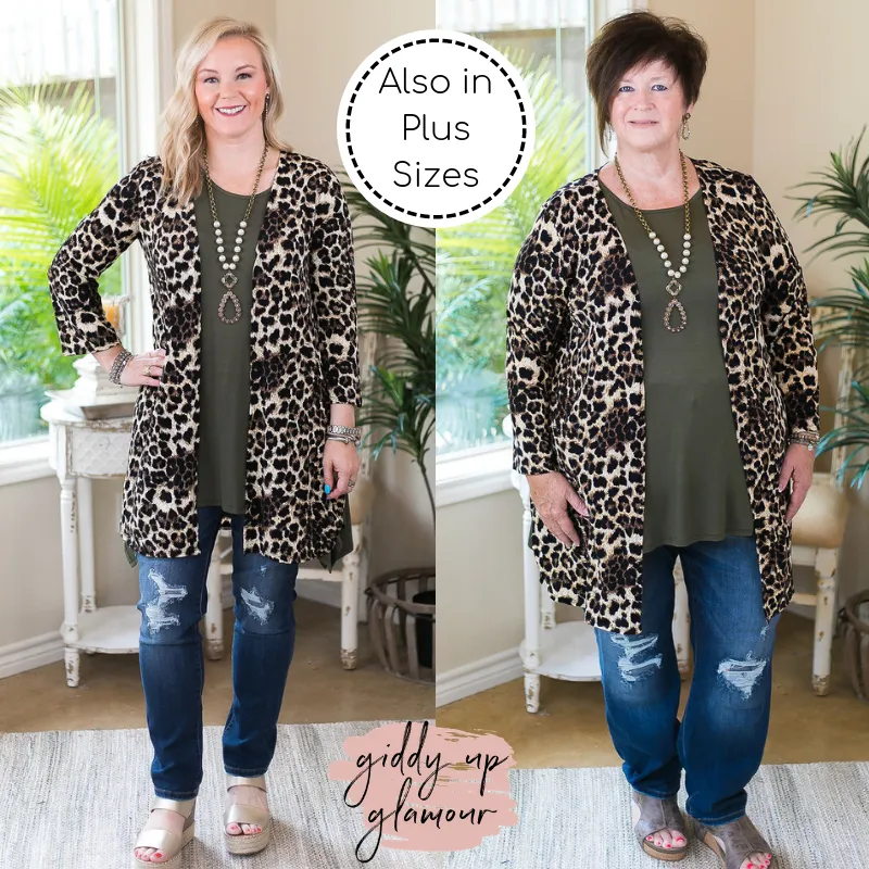 Last Chance Size Small | All Eyes On You Leopard Print Cardigan