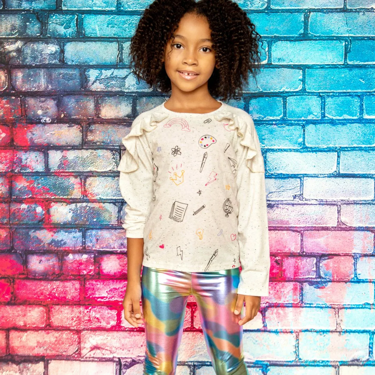 Leggings | Metallic Multi