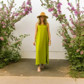 Lime Cotton Boho SunDress