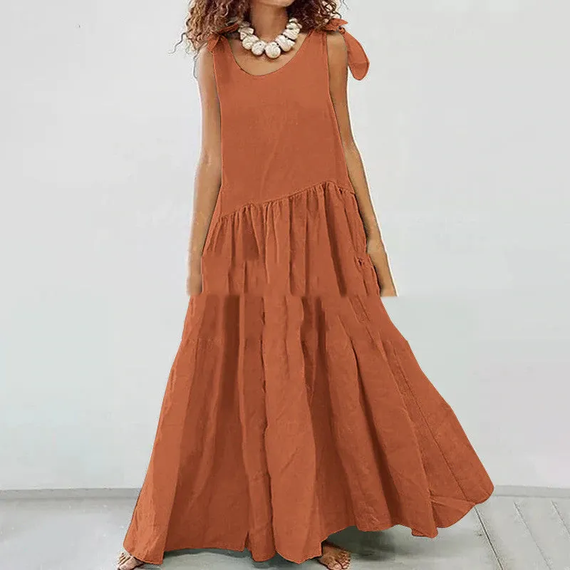 Loose Fit Maxi Boho Dress