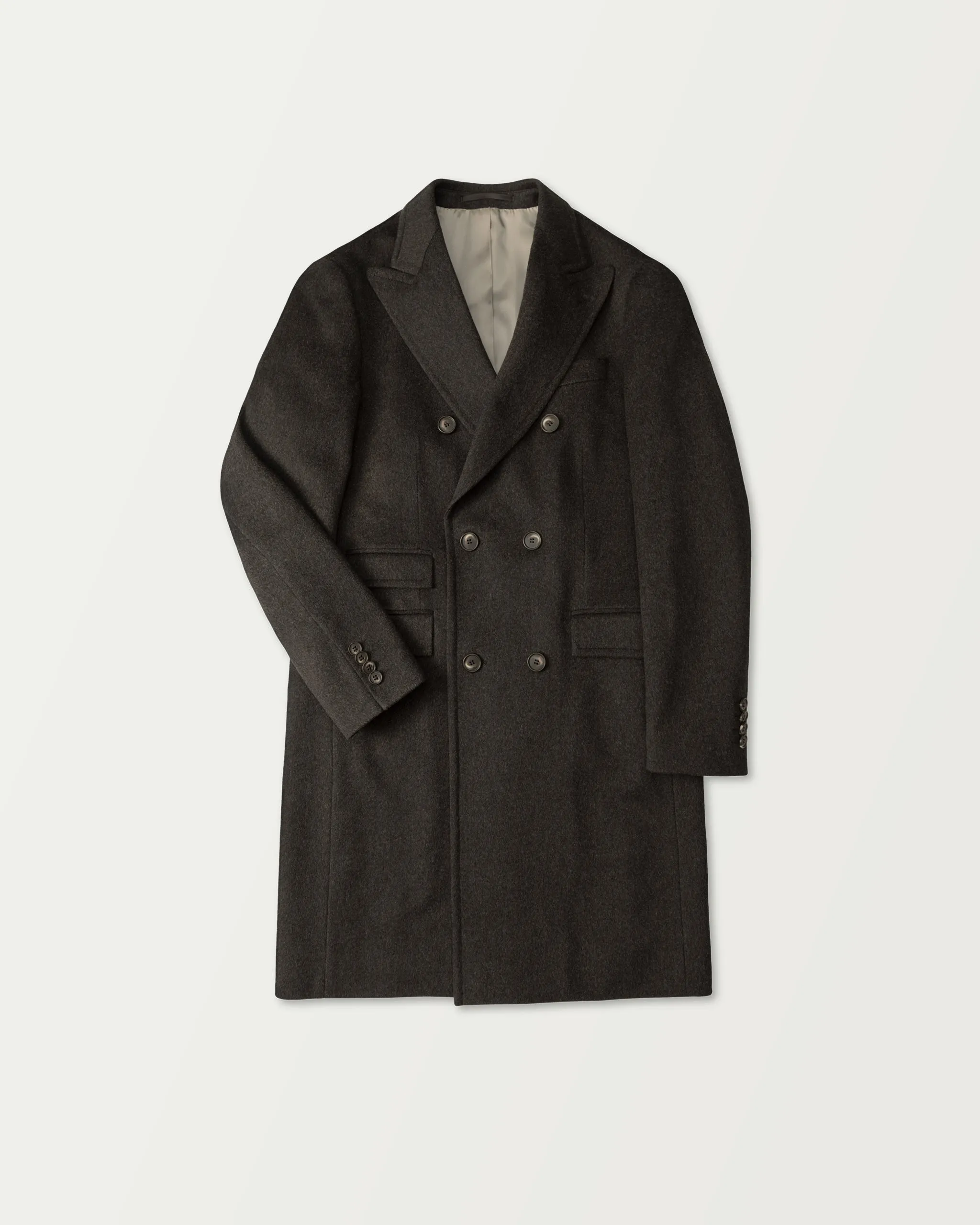 Luxurious Dark Brown Overcoat