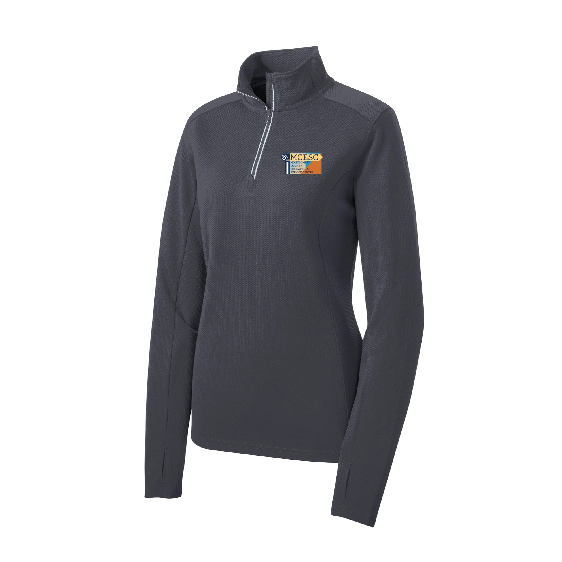 MCESC Ladies Sport-Wick Textured 1/4-Zip Pullover