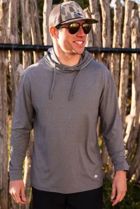 Men's Burlebo Performance Hoodie - Dark Heather Grey