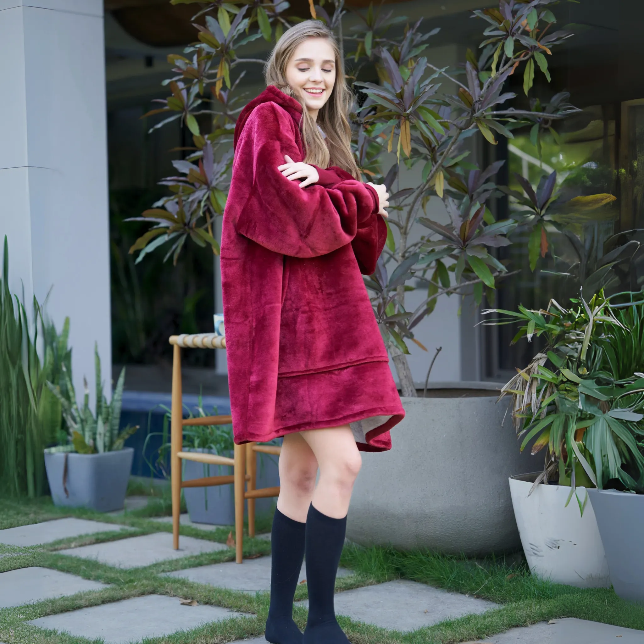 Merlot - Hoodie Blanket - Comfy Series