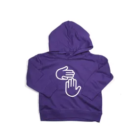 Michigan Hands Toddler Hoodie (Purple)