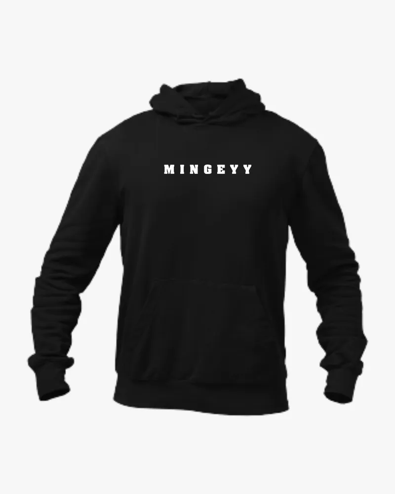 Mingeyy Unisex Hoodie Black