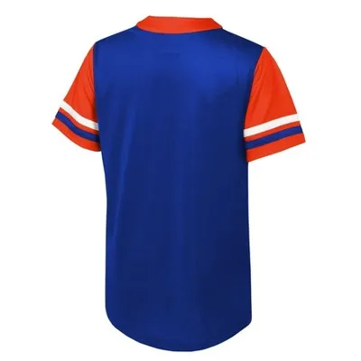 New - MLB New York Mets Girls' Henley Team Jersey - S