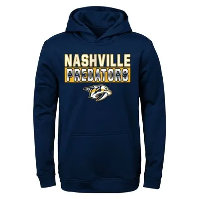 New - NHL Nashville Predators Boys' Poly Fleece Hooded Sweatshirt - M