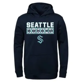 NHL Seattle Kraken Boys' Poly Fleece Hooded Sweatshirt - L