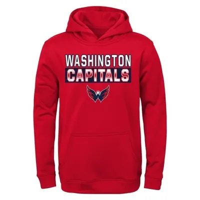 NHL Washington Capitals Boys' Poly Fleece Hooded Sweatshirt - XS