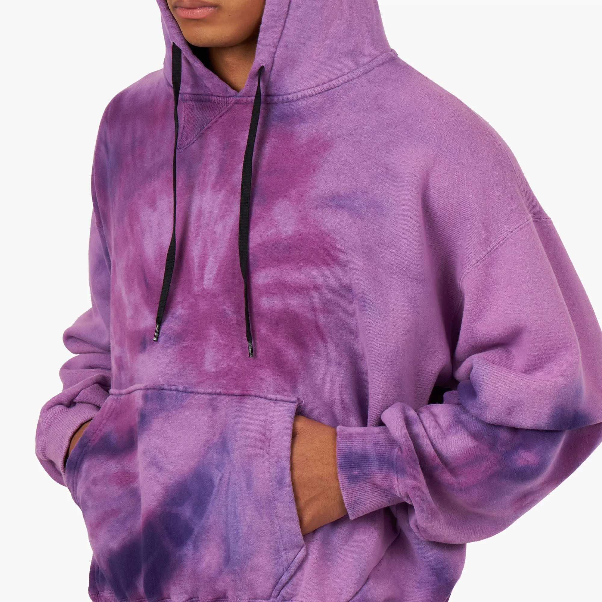 NOMA t.d. Hand Dyed Twist Pullover Hoodie / Purple