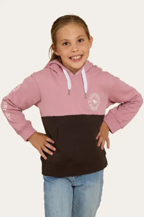 Oakey Kids Hoodie - Rosey/Charcoal