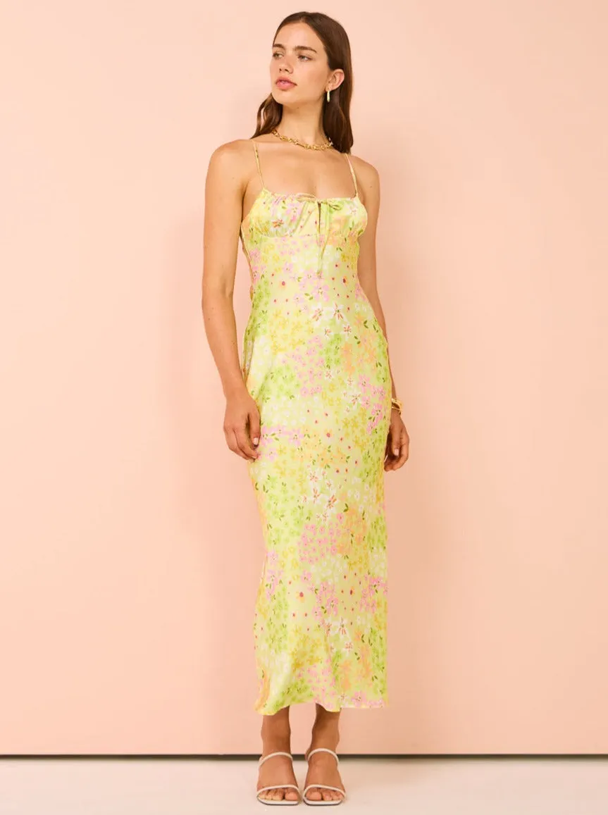 Ownley Penelope Slip Dress in Garden Party