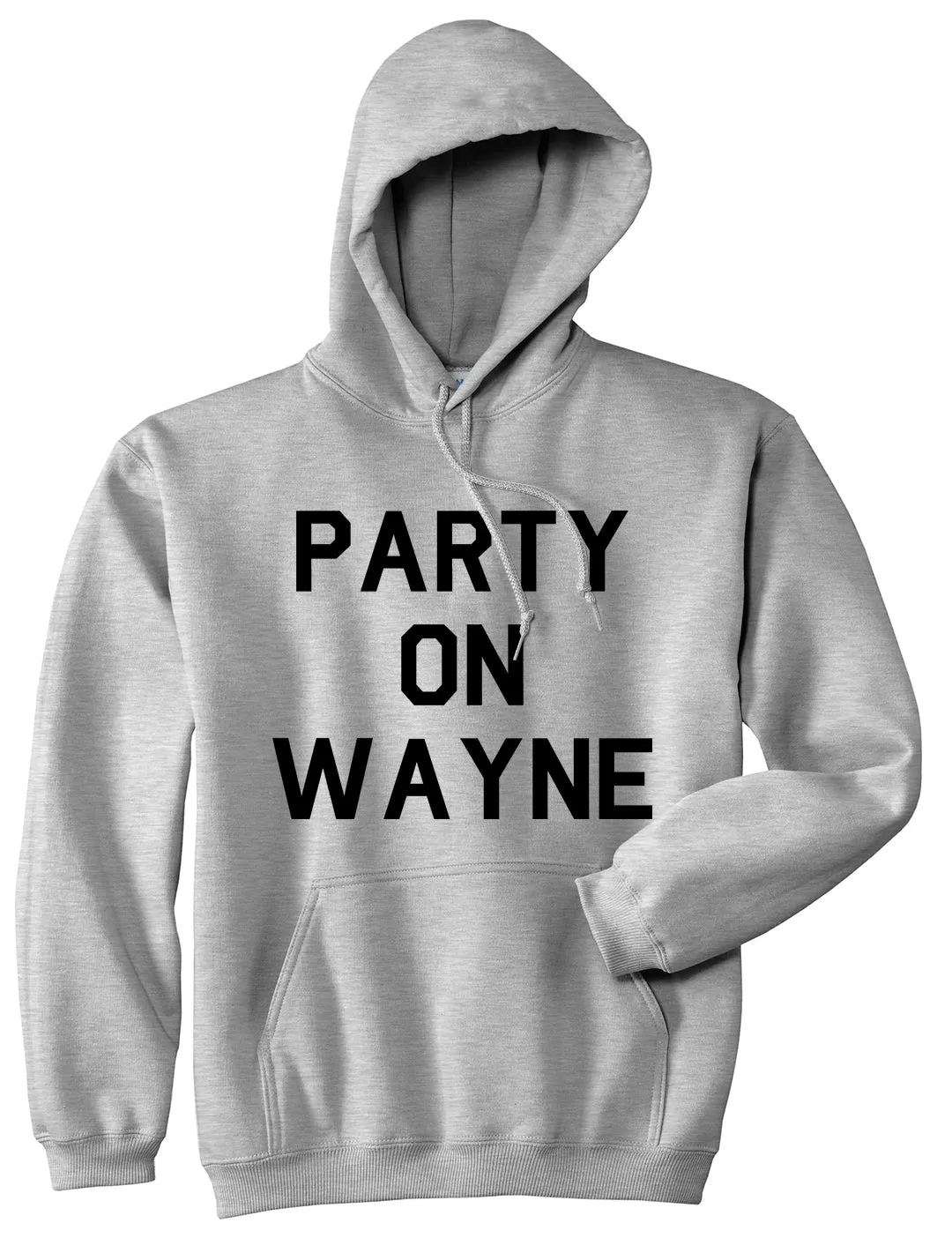 Party On Wayne Mens Pullover Hoodie