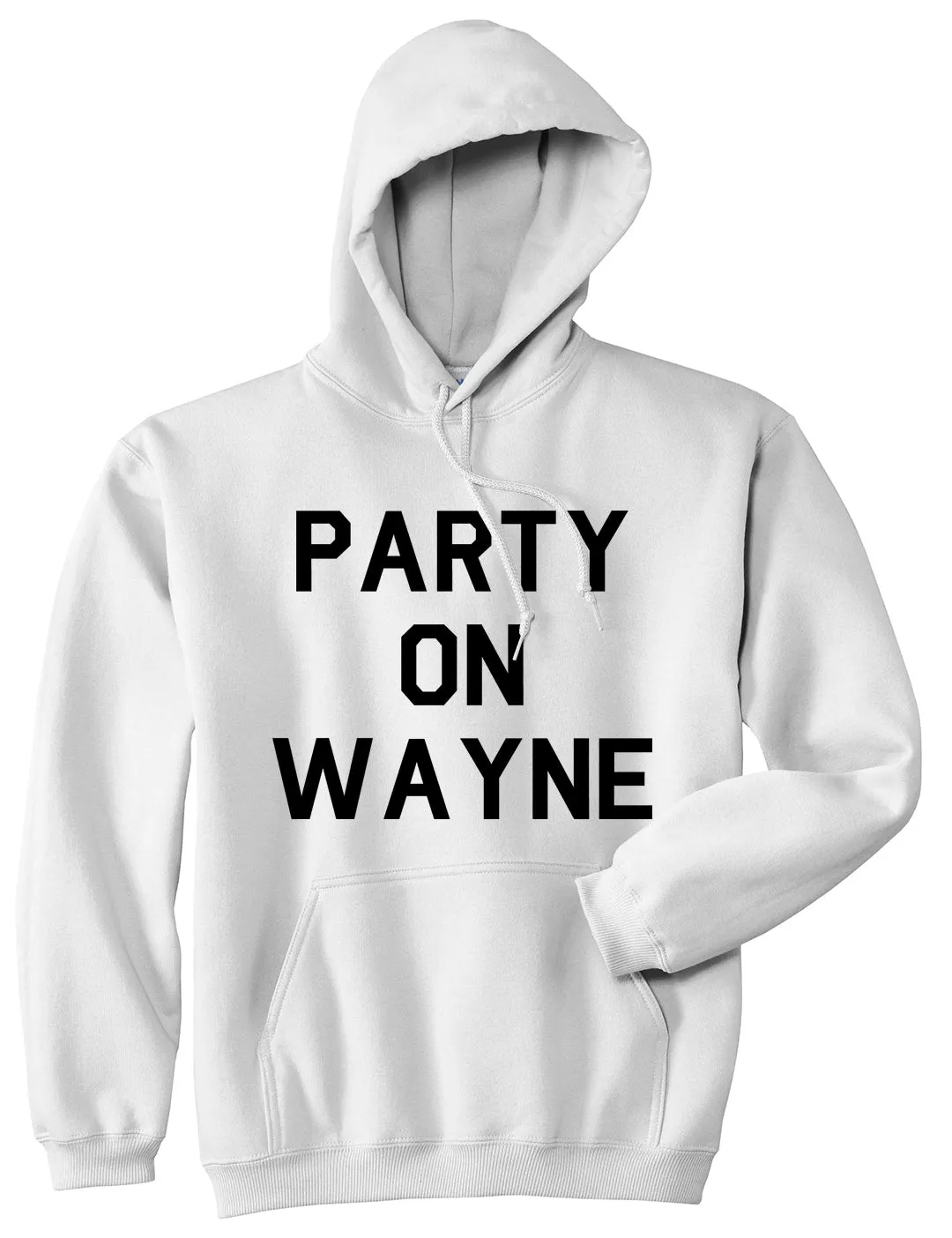 Party On Wayne Mens Pullover Hoodie