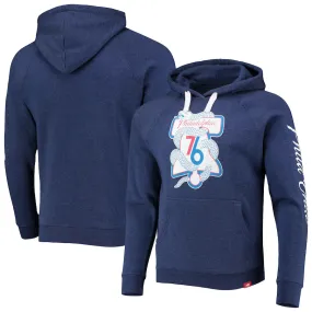 Philadelphia 76ers Sportiqe Phila Unite Olsen Raglan Tri-Blend Pullover Hoodie - Heathered Navy