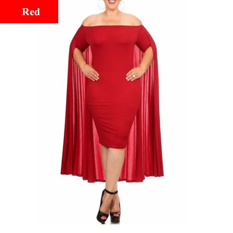 plus sized cape dress/baby shower dress/party dress at Bling Brides Bouquet- Online bridal store