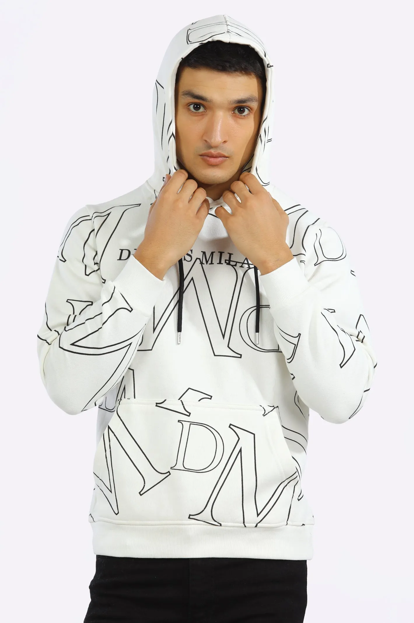 Printed Pullover Hoodie