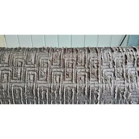 quilted raw edge woven fabric - sold by 1/2mtr