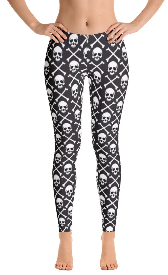 ReadyGOLF: Pirate Flag Women's All-Over Leggings