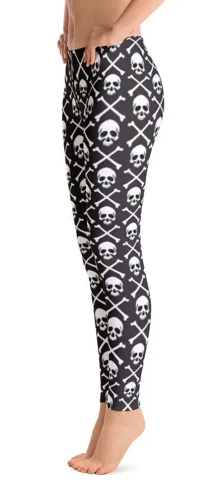 ReadyGOLF: Pirate Flag Women's All-Over Leggings