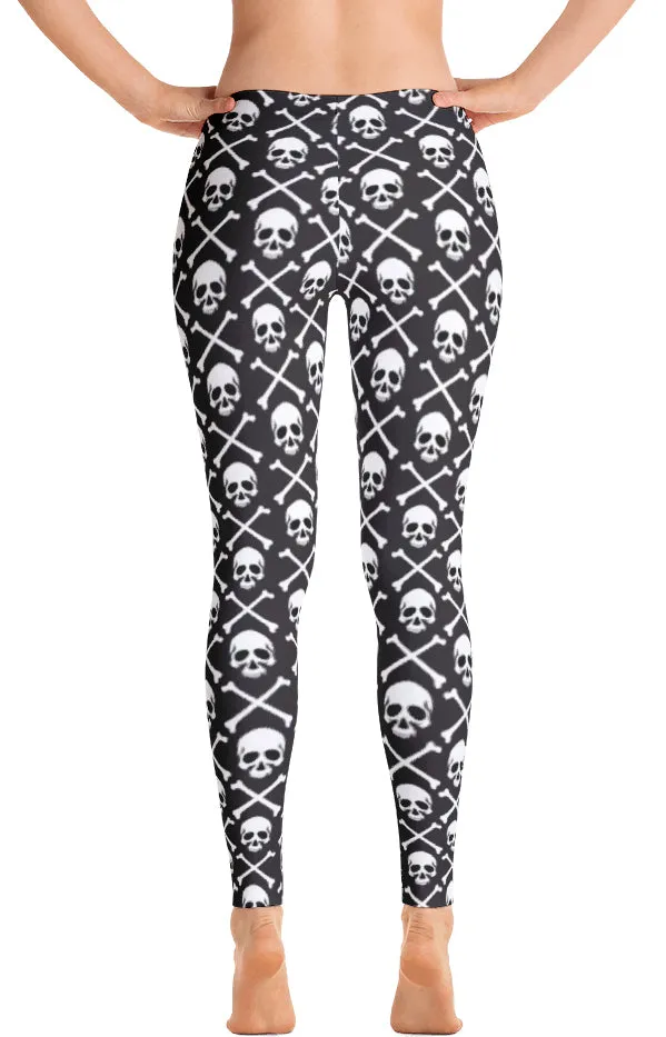 ReadyGOLF: Pirate Flag Women's All-Over Leggings