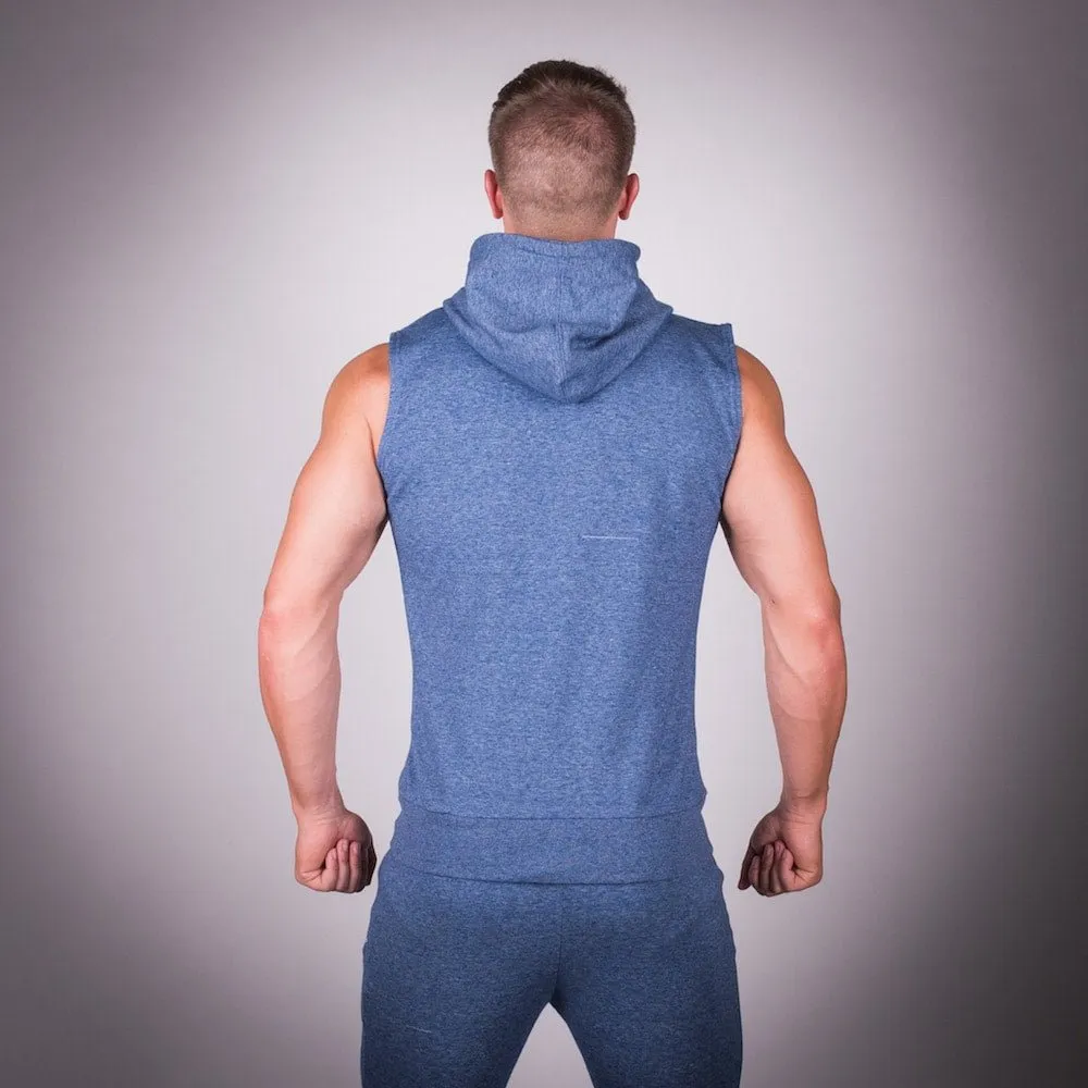 Ribbed Hoodie - Denim Blue